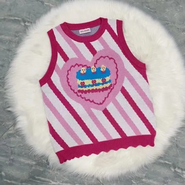 Birthday Cake Knit Vest