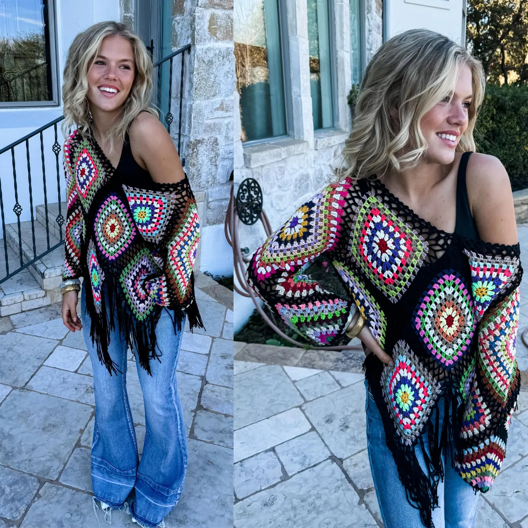 Boho Crochet Knit Top Pre-Order