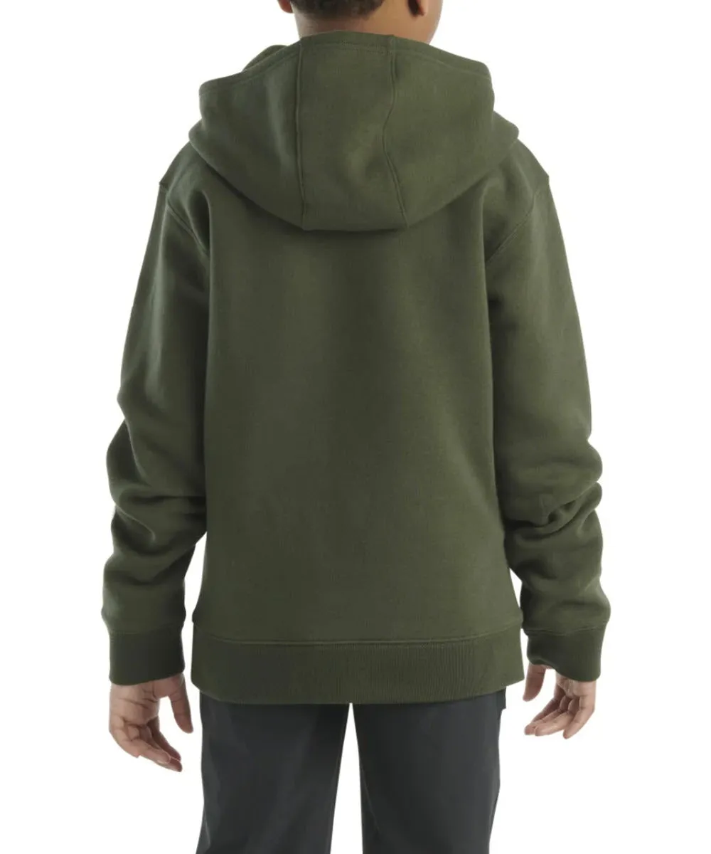 Carhartt Kids Logo Hoodie - Olive