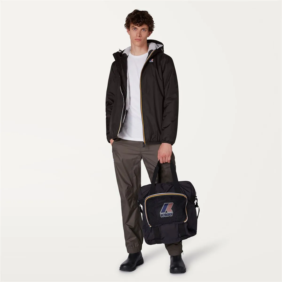 Claude Orsetto - Kids Sherpa Lined Waterproof Jacket in Black