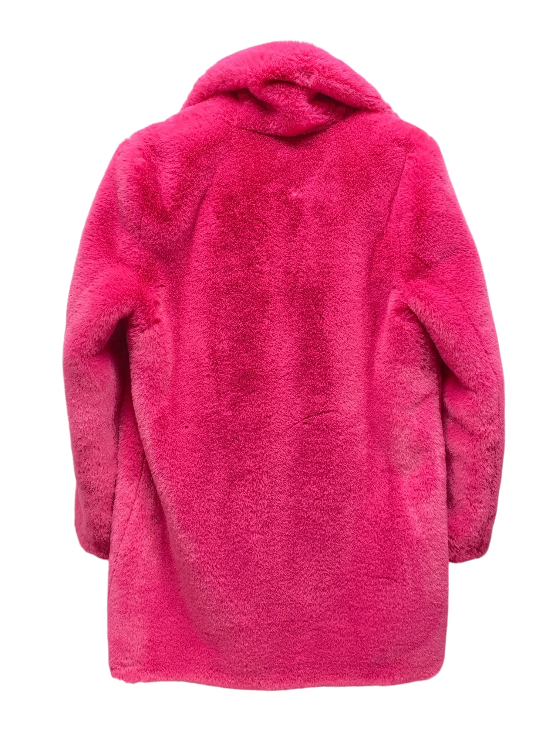 Coat Faux Fur & Sherpa By Cmb In Pink, Size: S