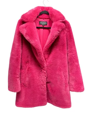 Coat Faux Fur & Sherpa By Cmb In Pink, Size: S