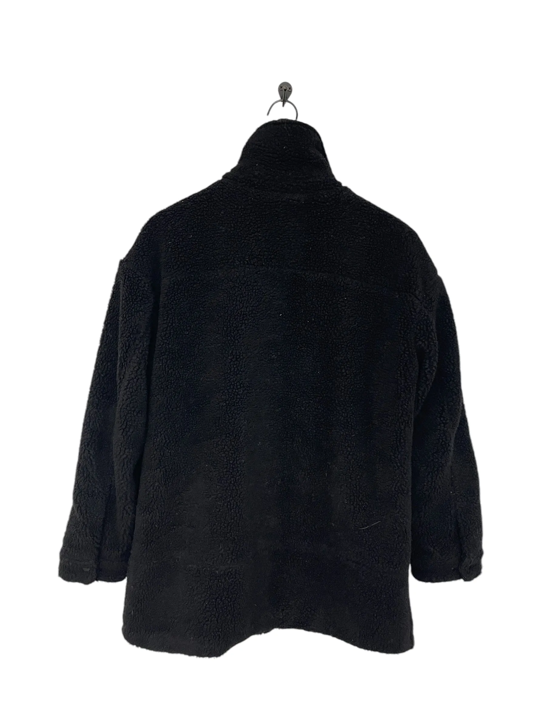 Coat Faux Fur & Sherpa By Levis In Black, Size: M