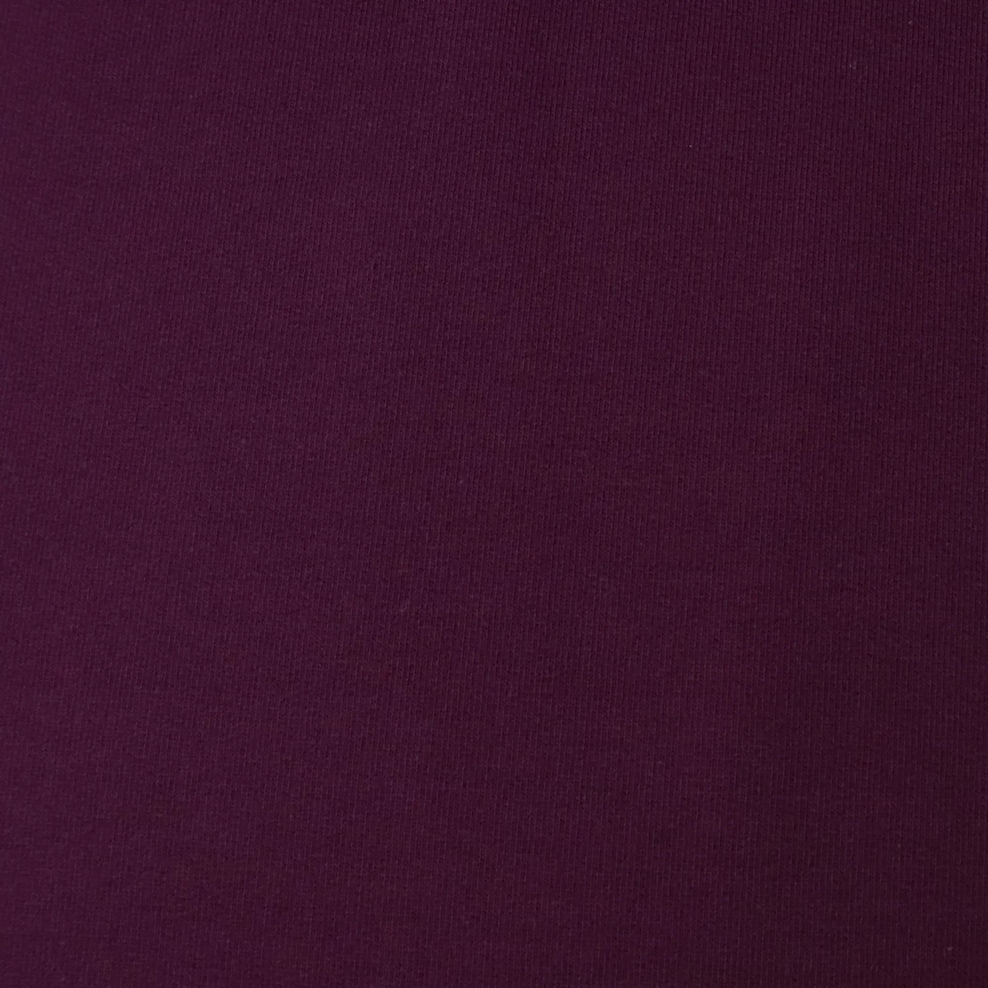 Cotton Sweatshirt Brushed Jersey - Plum - END OF BOLT 30cm