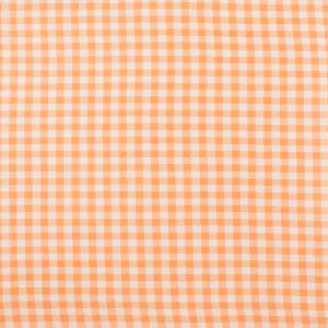 Crepe Chiffon - DAISY - Medium Checks - Orange