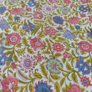 Dreamy white cotton cambric width 44 inches- Fabric per meter