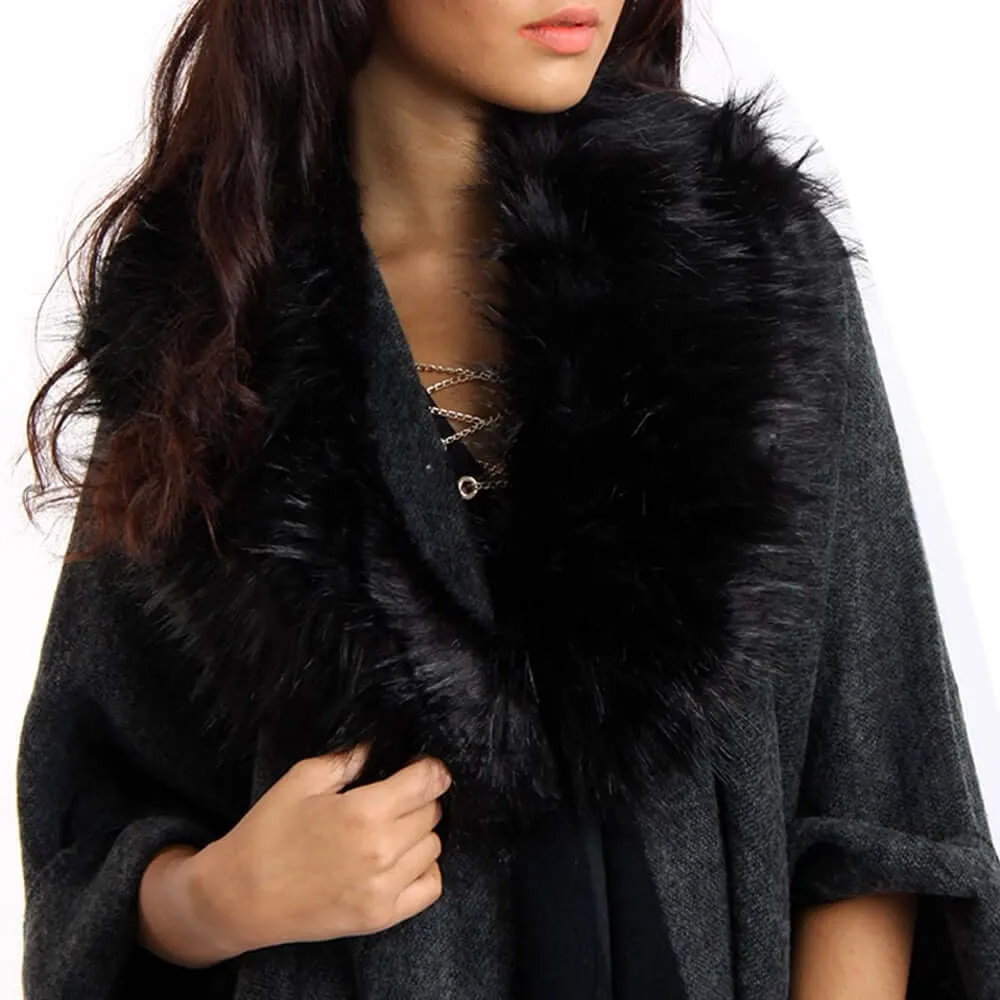 Faux Fur Collar Scarf