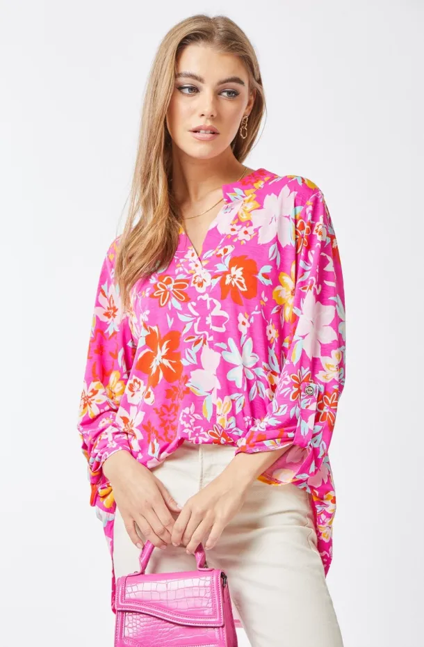 Figure It Out Top - Pink Multi