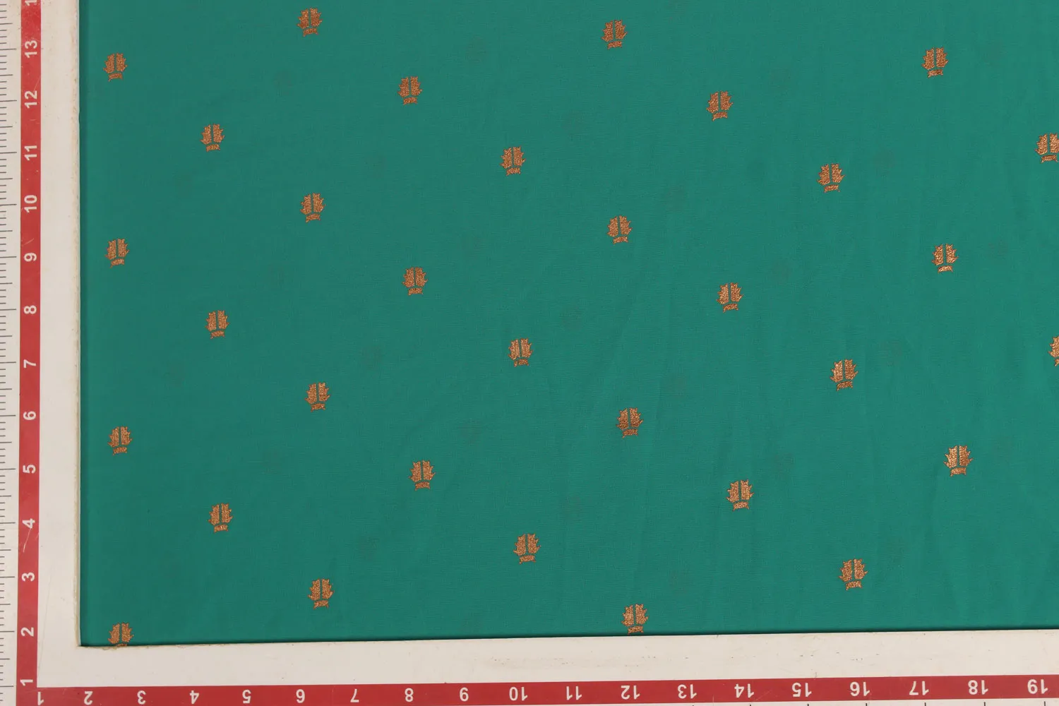 Green Foil Printed Georgette Fabric