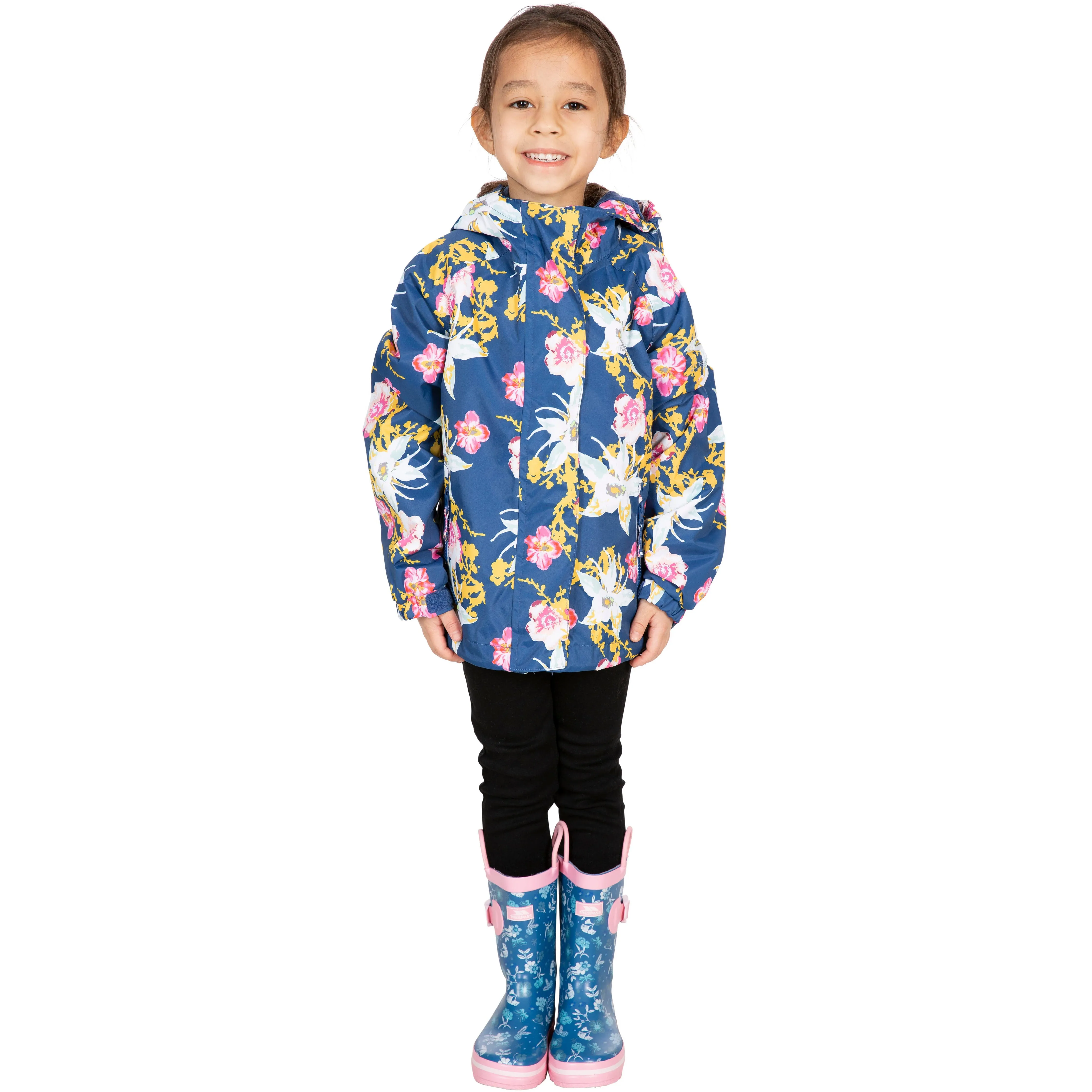 Hopeful Girls Unpadded Waterproof Jacket in Blue Moon