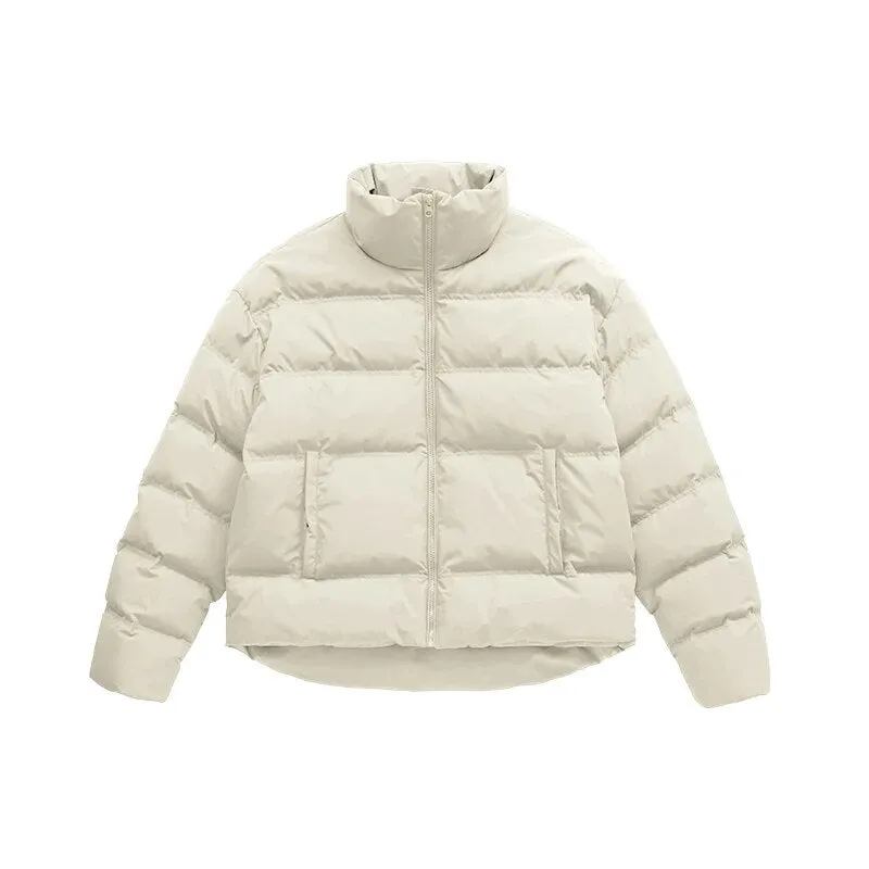 INFL Windproof Cropped Duck Down Puffer Jacket [Unisex]