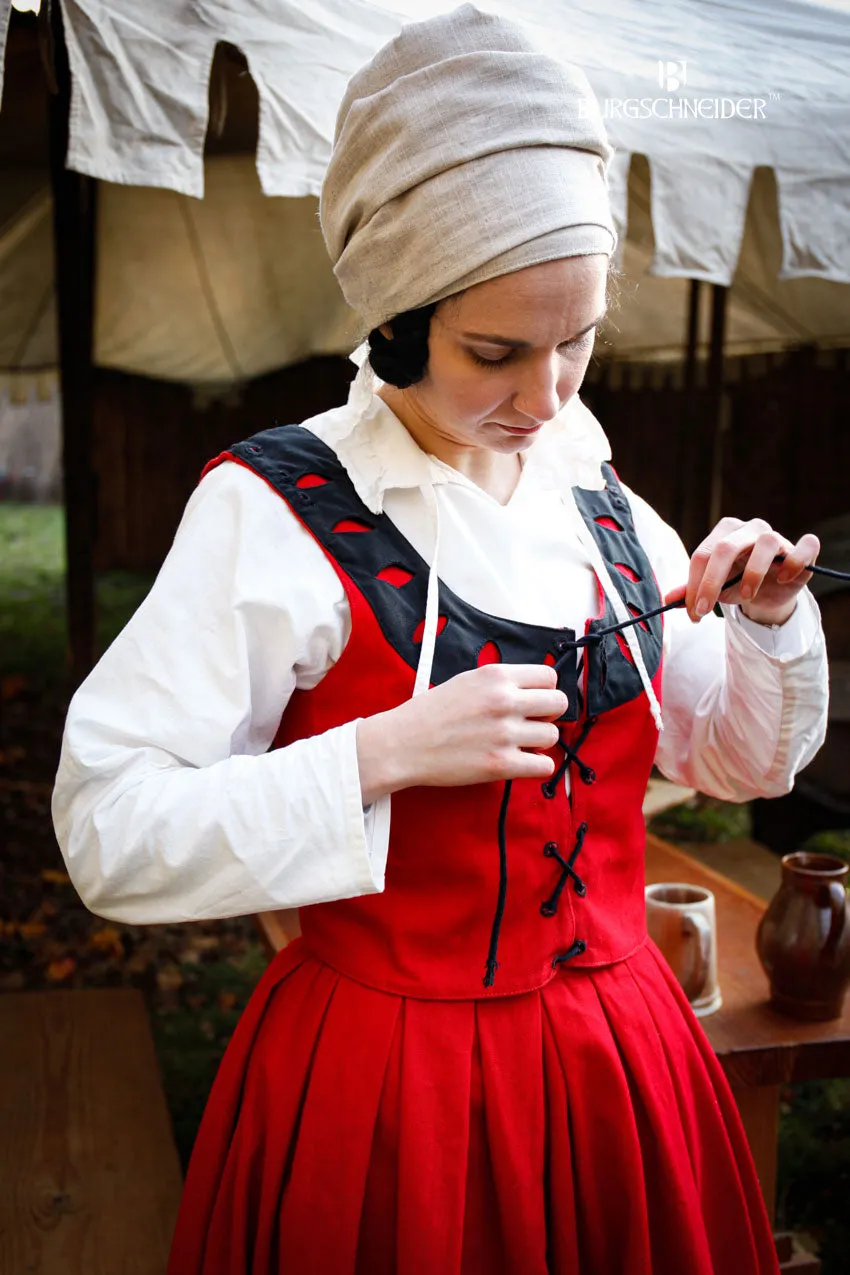 Landsknecht Bodice Flora Red/Black