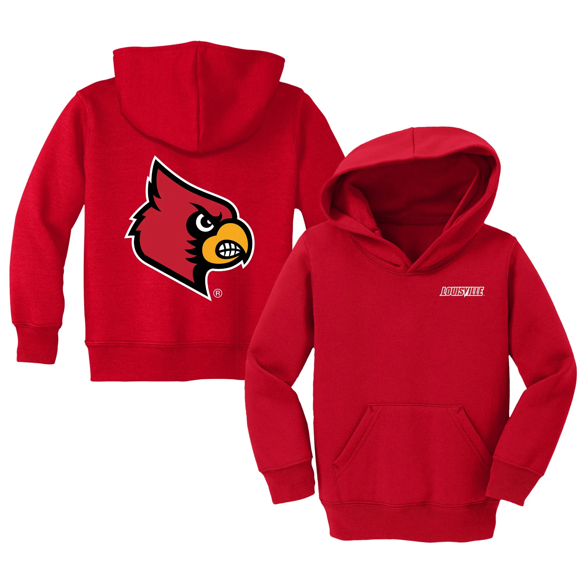 Louisville Cardinals Logo Toddler Pullover Sweatshirt