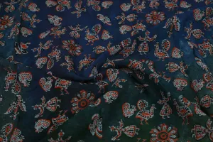 Multicolor Traditional Printed Sushi Voile Viscose Fabric