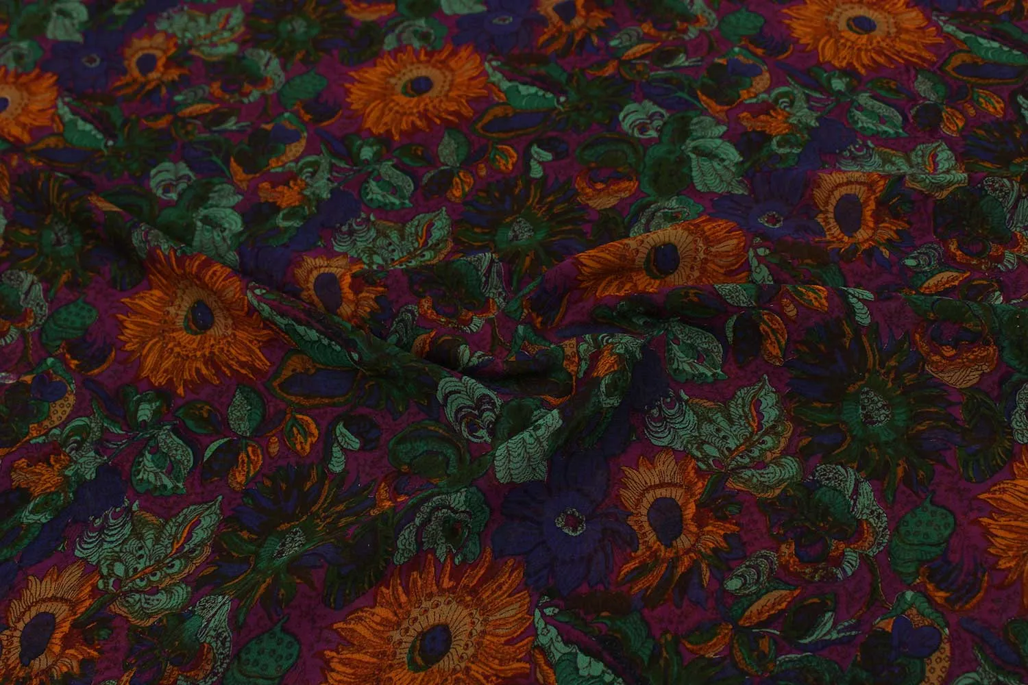 Multicolour Silk Georgette Fabric