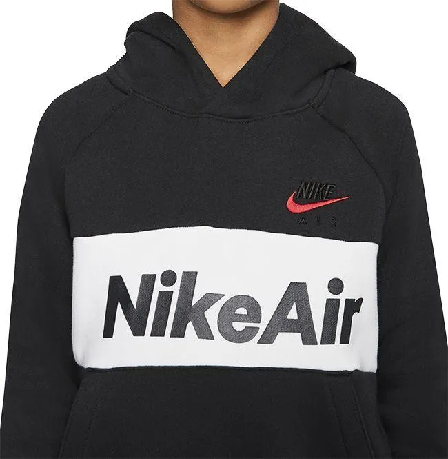 Nike Kids Sportswear Air Pullover Hoodie Black White