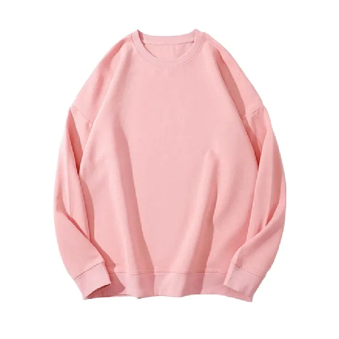 O-neck Loose Solid Color Women's Hoodies Fashion Basic Office Ladies Winter Casual Pullovers Simple Female Sweatshirts