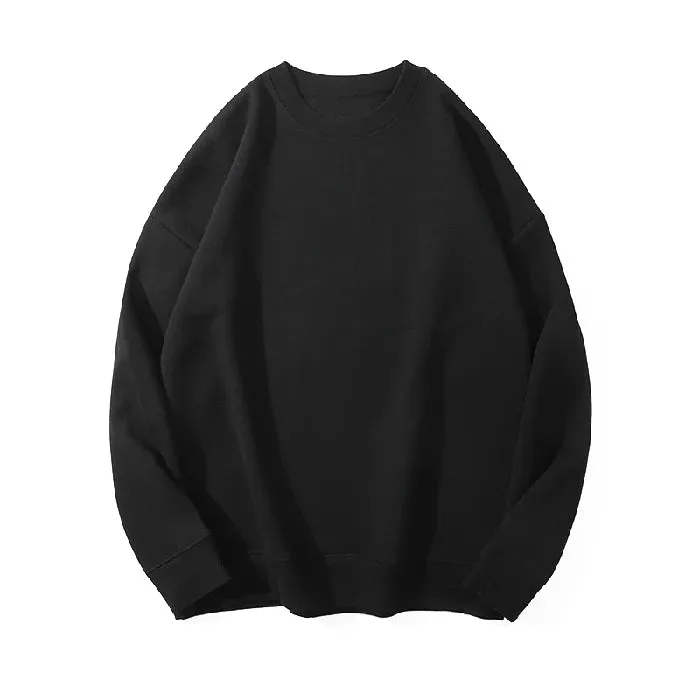 O-neck Loose Solid Color Women's Hoodies Fashion Basic Office Ladies Winter Casual Pullovers Simple Female Sweatshirts