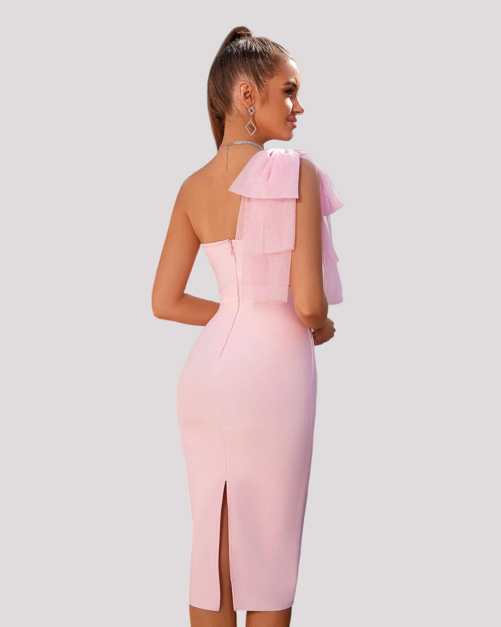 One Shoulder Bow, Strapless Cocktail Dress available in 3 colours