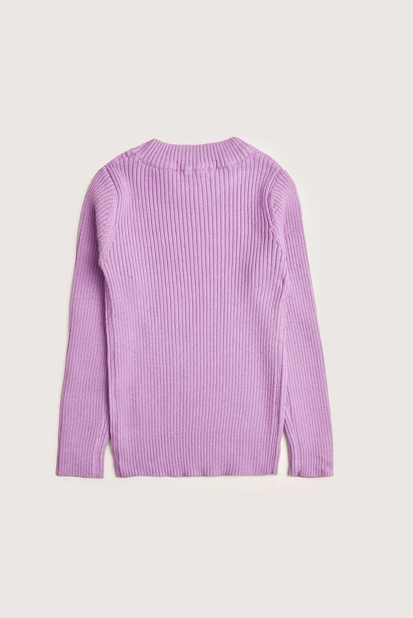 Purple Knit Sweater