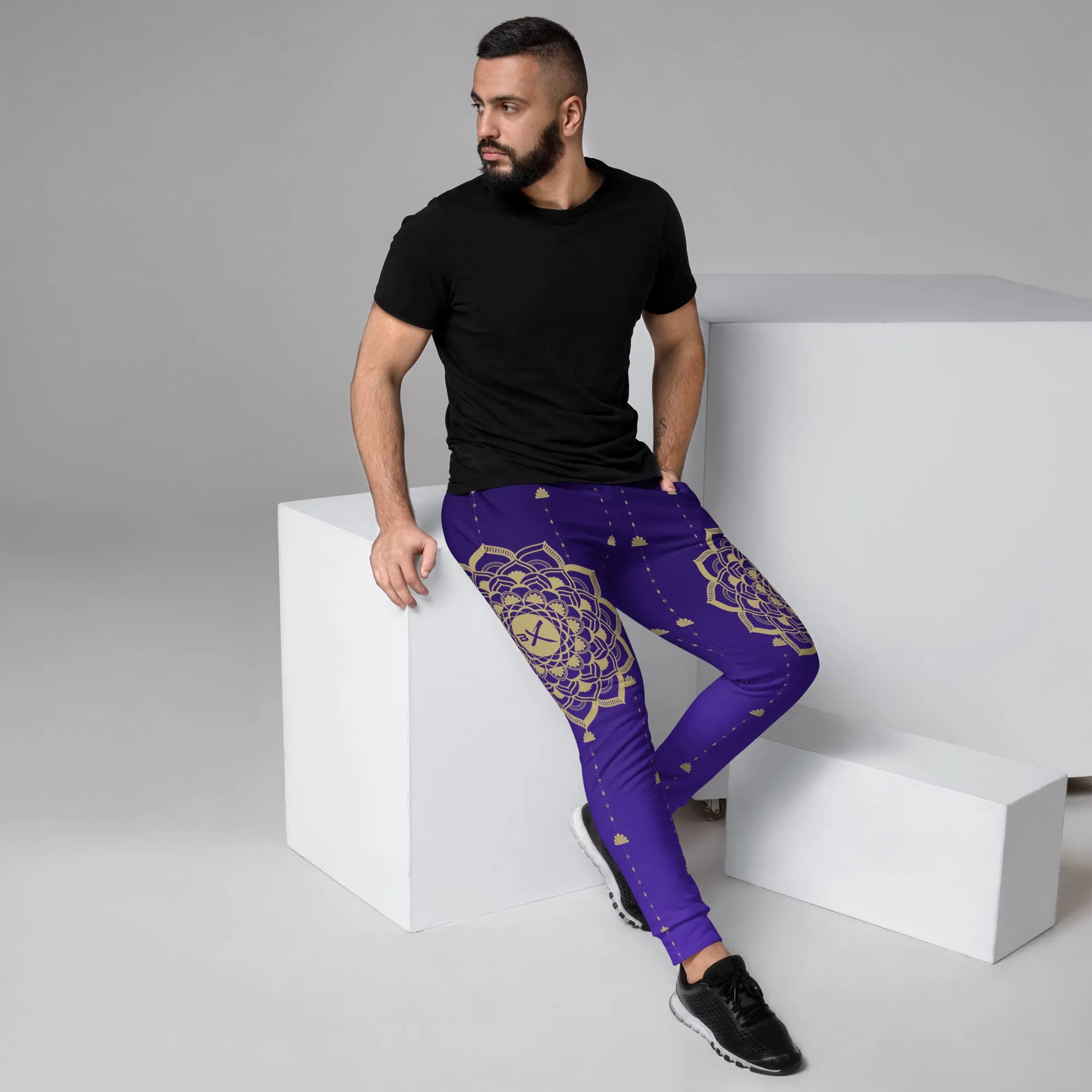 Purple Mandala Men's Joggers