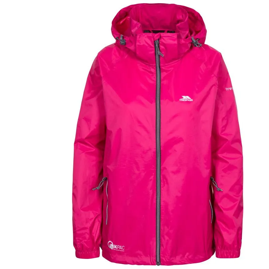 Qikpac X Kids' Unpadded Waterproof Packaway Jacket in Cassis