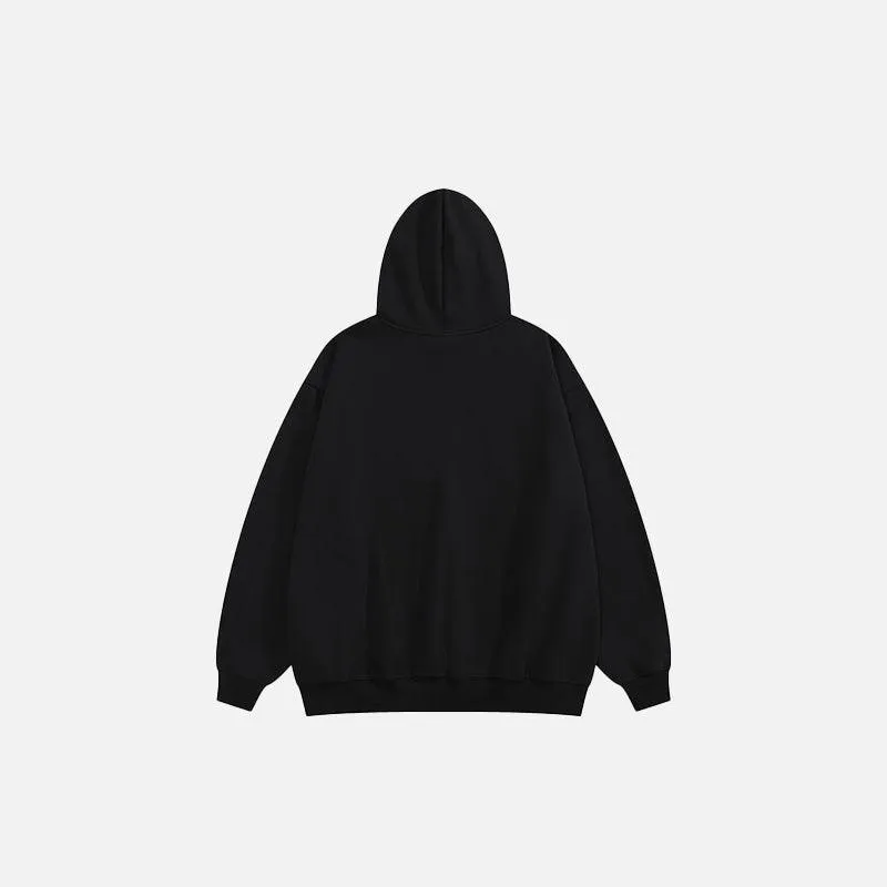 "I Hate This" Letter Print Hoodie