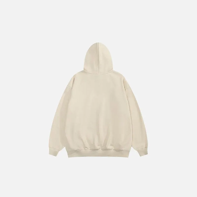 "I Hate This" Letter Print Hoodie