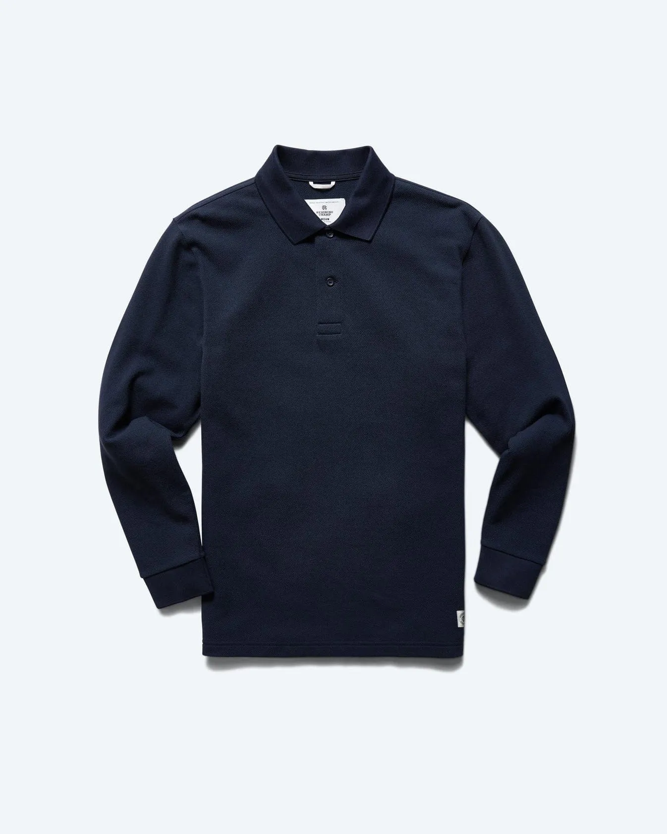 Reigning Champ Athletic Pique Academy Long Sleeve Polo