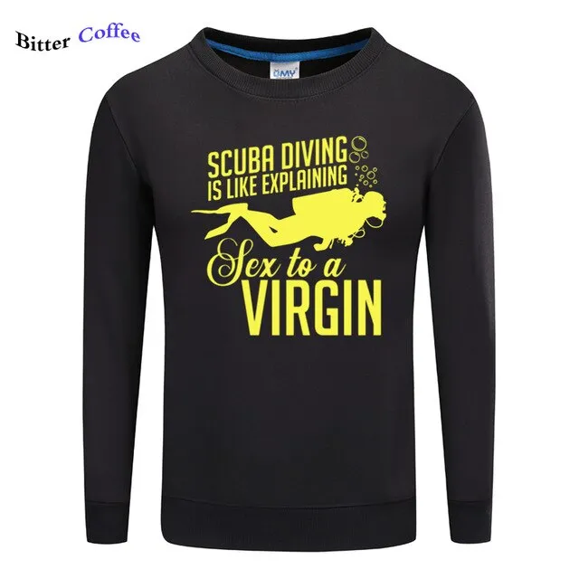 Scuba diving Sweatshirt for Men | Scuba Diving Virgin