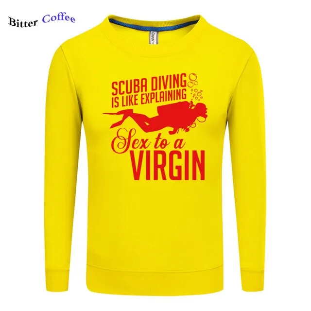 Scuba diving Sweatshirt for Men | Scuba Diving Virgin