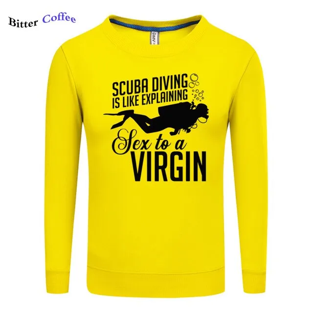 Scuba diving Sweatshirt for Men | Scuba Diving Virgin