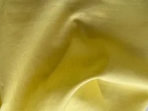 Semi-Sheer Dreamy Lemon Chiffon Cotton Voile