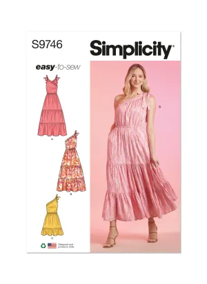 Simplicity Sewing Pattern S9746 MISSES' DRESSES