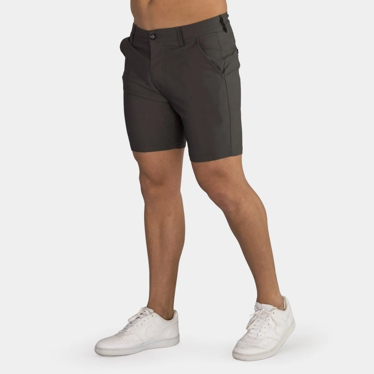 Ultra-Stretch 7" Chino Shorts - Charcoal