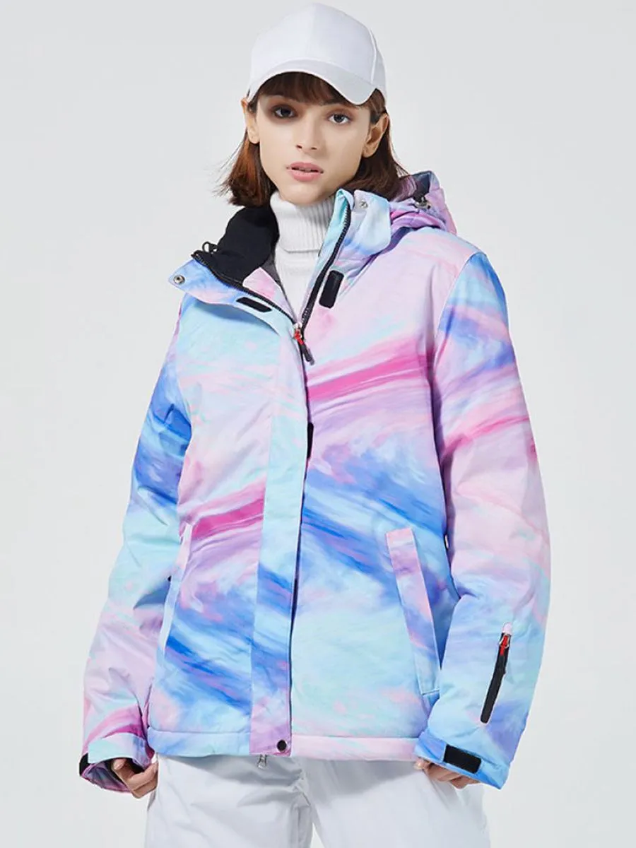 Women Rainbow Insulated Ski Jacket