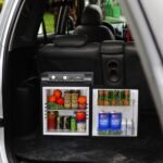 Smad Gas Camping Kühlschrank 40L, 12V 230V Gas, Tragbarer Campervan Kühlschrank für Wohnwagen, LKW, Wohnmobil, Garage, Camping, Reise, Schwarz – Bild 3