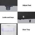 SMETA 30L Absorber-Kühlschrank 12V/230V Schwarz für Wohnmobil & Camping – Bild 4
