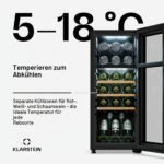 Klarstein Bovella 18 Duo+ Weinkühlschrank – 50 L, Zweizonen, Glastür – Bild 4