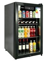 E-Yards Getränkekühlschrank – Dreifach-Glastür, LED, Temperaturregelung, verstellbare Ablagen