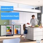 Techomey 60L Absorber-Kühlschrank 12V/230V/Gas mit Wechselbarer Tür Schwarz – Bild 4