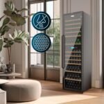 Cecotec Bolero GrandSommelier Duo 176 – Weinkühlschrank für 176 Flaschen, Dual-Temperatur, LED – Bild 6