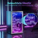 TRIUMPHKEY 90L Getränkekühlschrank – Glastür, RGB-LED-Beleuchtung – Bild 3