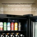 E-Yards Getränkekühlschrank – Dreifach-Glastür, LED, Temperaturregelung, verstellbare Ablagen – Bild 3