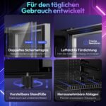 TRIUMPHKEY 90L Getränkekühlschrank – Glastür, RGB-LED-Beleuchtung – Bild 6