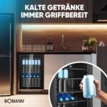 Bomann® Getränkekühlschrank KSG 7290 – 115 L, Glastür, 4 Ablagen, 39 dB, bis zu 178 Dosen – Bild 6