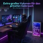 TRIUMPHKEY 90L Getränkekühlschrank – Glastür, RGB-LED-Beleuchtung – Bild 7