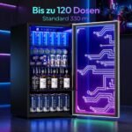 TRIUMPHKEY 90L Getränkekühlschrank – Glastür, RGB-LED-Beleuchtung – Bild 2