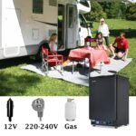 Smad Camping Gas Kühlschrank 12V 230V, 40L, 0-10℃, Leiser Absorber Wohnmobil Kühlschrank für Auto, Büro und Schlafzimmer, Wendetür, Schwarz – Bild 9