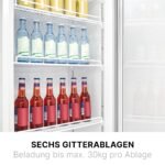 Bomann® Getränkekühlschrank KSG 7351 – 347 L, Glastür, 6 verstellbare Ablagen, LED, abschließbar – Bild 5